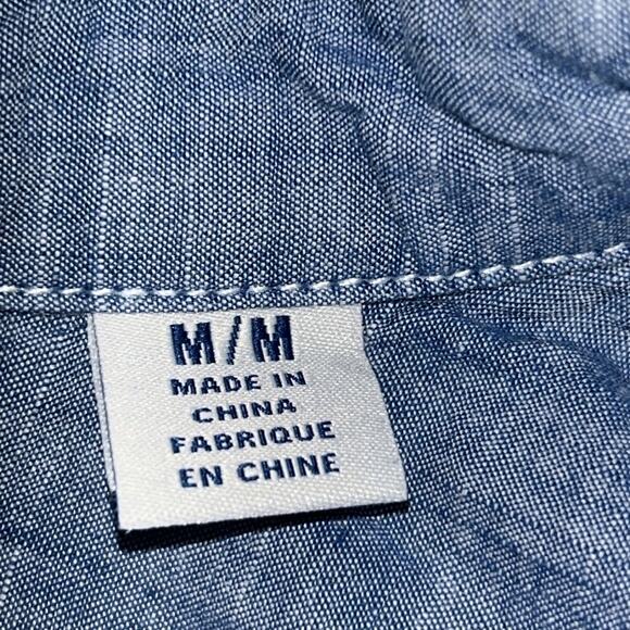 Mens Tommy Bahamas Pink/Blue Striped Shirt Size Medium - Picture 6 of 6